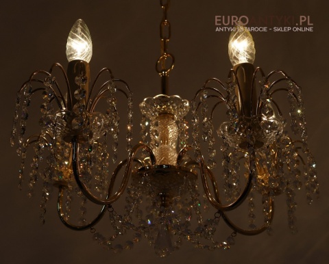 żyrandol kryształowy styl glamour
