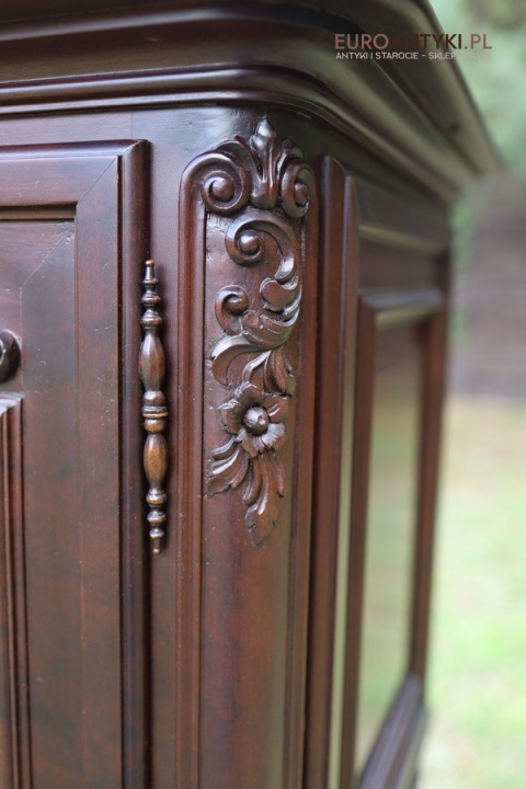 lite drewno dębowe komoda antyczna