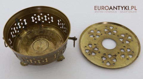 Mosiężny lampion orientalny vintage