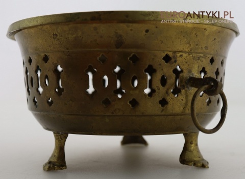 Mosiężna kadzielnica orientalna dekoracyjna