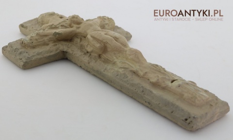 krzyż betonowy przydrożny vintage