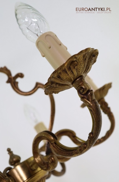 Antyczny żyrandol barokowy z epoki