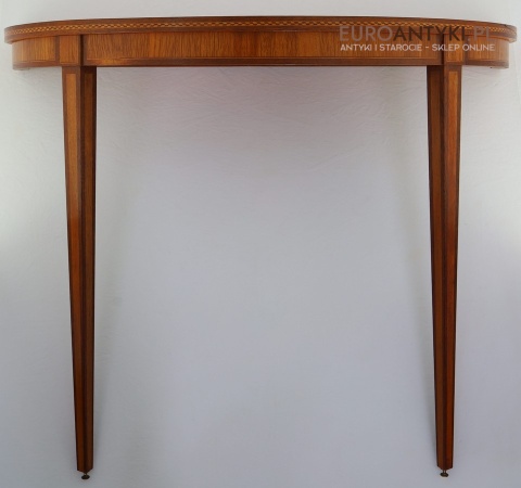neoklasyczna konsola z intarsjami