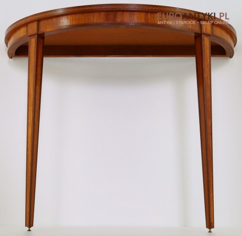 drewaniana neoklasyczna konsola