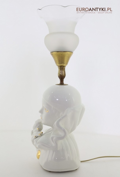 retro lampka nocna z pierrotem