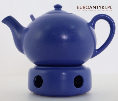 Ceramiczny czajnik kobaltowy z podgrzewaczem