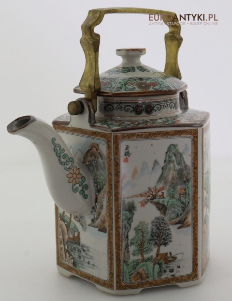 Antyczny styl imbryka z porcelany chińskiej