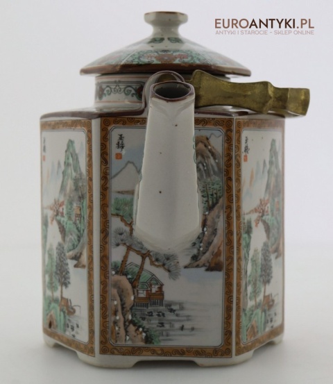 Antyk orientalny replika imbryka porcelanowego