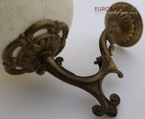 Para lamp ściennych vintage z mosiądzu