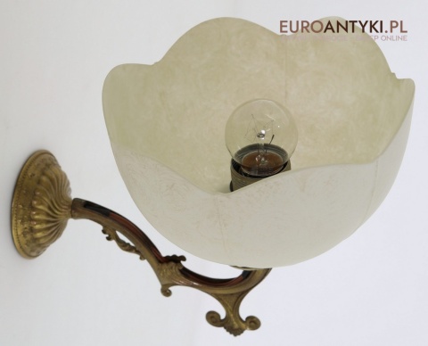 Dekoracyjne kinkiety mosiężne vintage