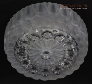 Dekoracyjny plafon z grubego szkła z lat 70. – piękne wzory, retro vintage