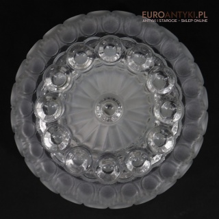 Dekoracyjny plafon z grubego szkła z lat 70. – piękne wzory, retro vintage