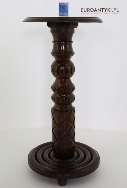 piedestał drewniany eklektyczny vintage