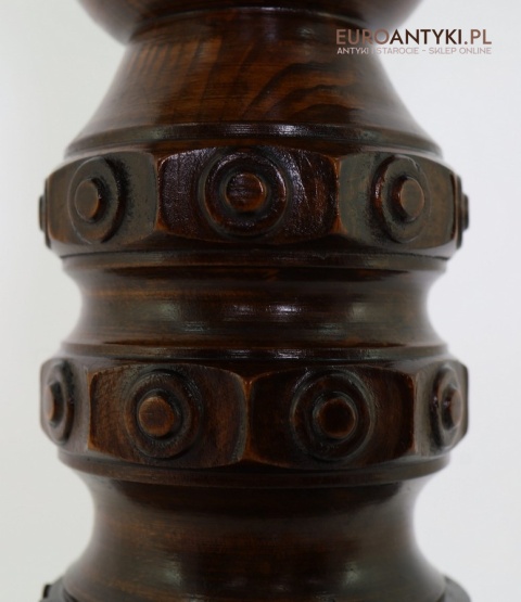 ozdobny stojak drewniany retro