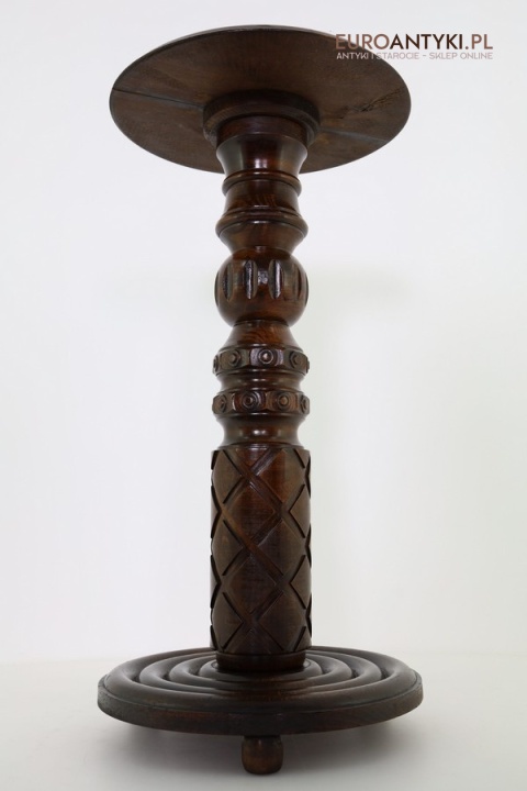 kwietnik drewniany eklektyczny vintage