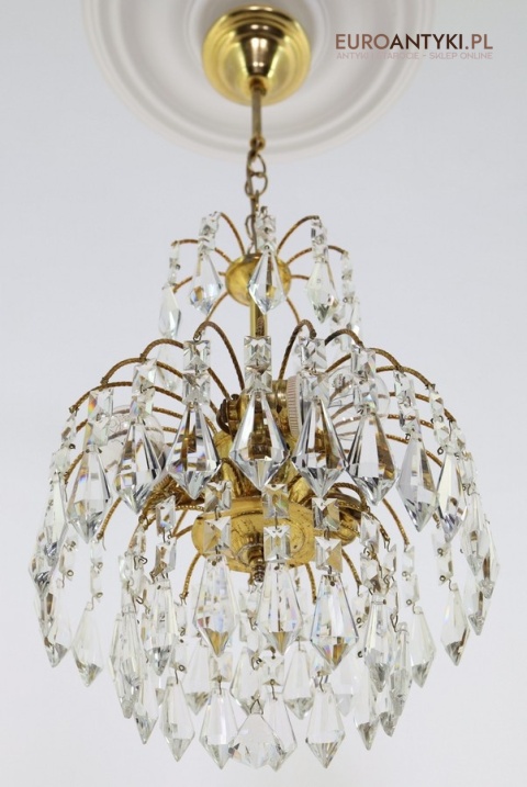 kryształowa lampa sufitowa