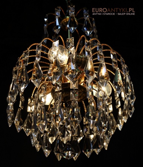 kryształowa lampa sufitowa glamour