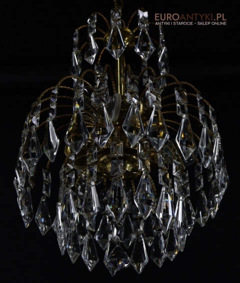 kryształowa stylowa lampa retro