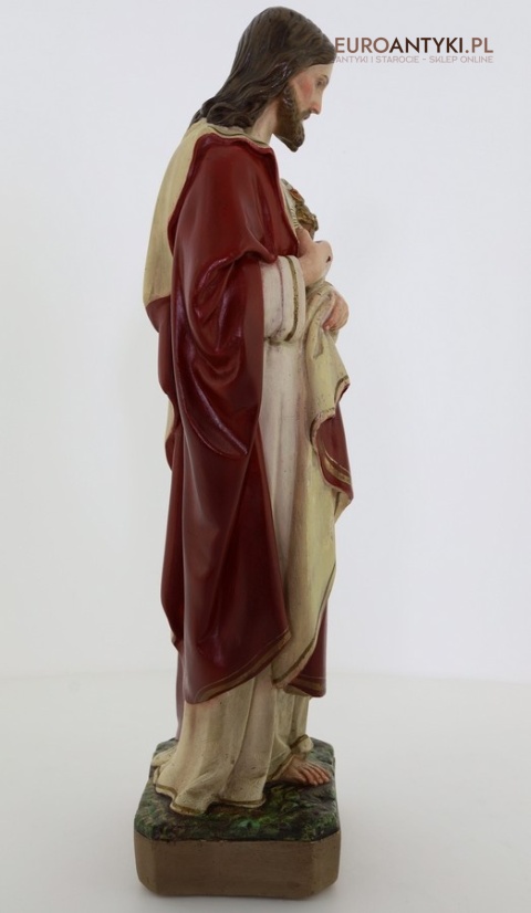 jezus chrystus figurka gipsowa vintage