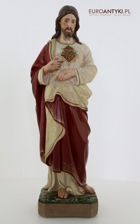 jezus chrystus figurka gipsowa antyk