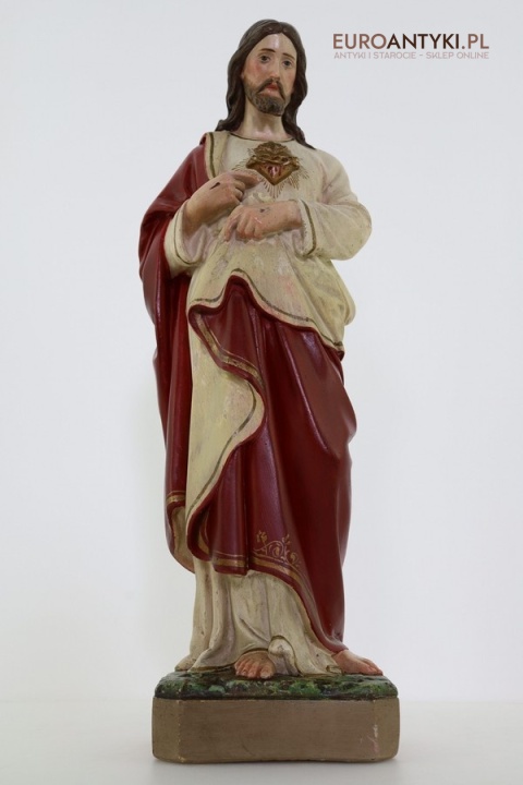 jezus chrystus figurka gipsowa retro