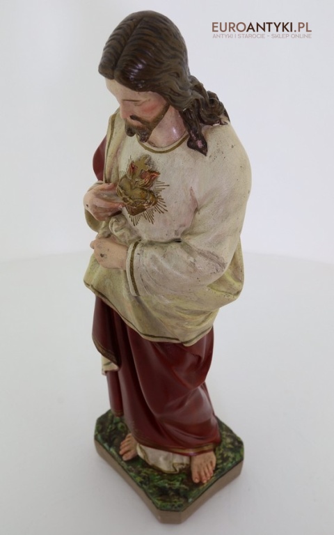 antyk figurka jezusa z najświętszym sercem