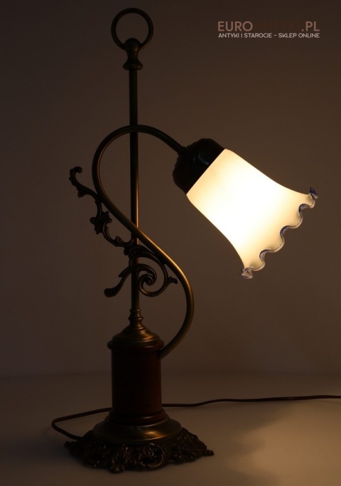 secesyjna retro lampa stołowa