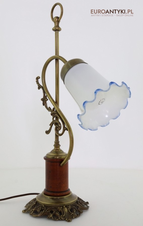 barokowa retro lampa stołowa