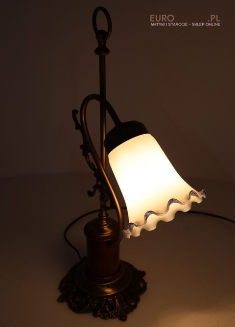 antyczna lampa stołowa barokowa
