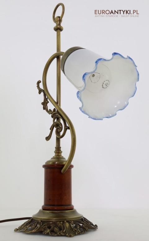 antyczna lampa stołowa secesyjna