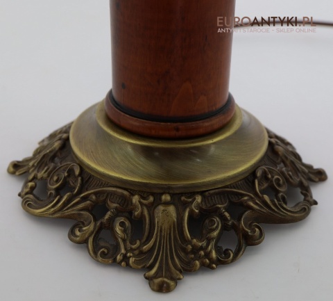 mosiężna podstawa lampy stołowej retro