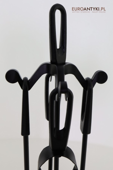 starodawny komplet narzędzi do kominka