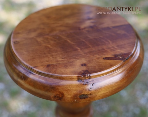 retro stojak dekoracyjny drewniany