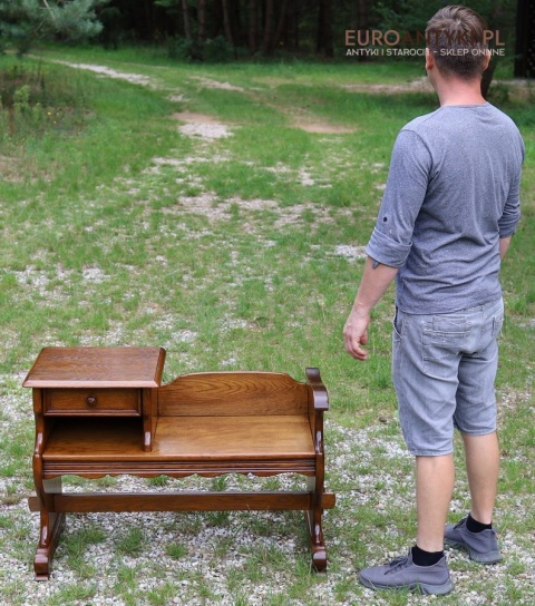 ławka drewniana masywna do holu