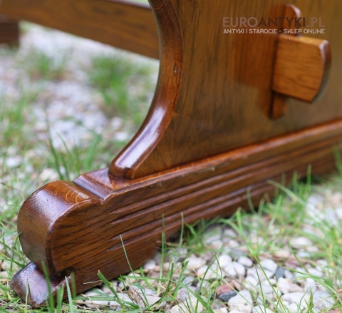 Ławeczka dębowa z szufladą i półką – pomocnik przy zmianie butów, idealna do holu, ganku i korytarza