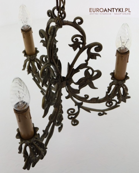 śliczny żyrandol art nouveau