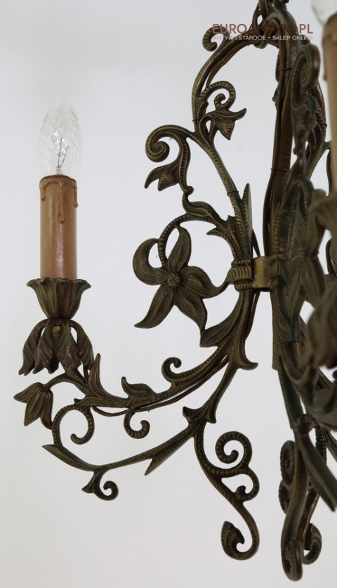 dekoracyjny żyrandol art nouveau