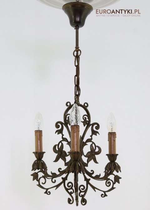 żyrandol retro styl secesyjny