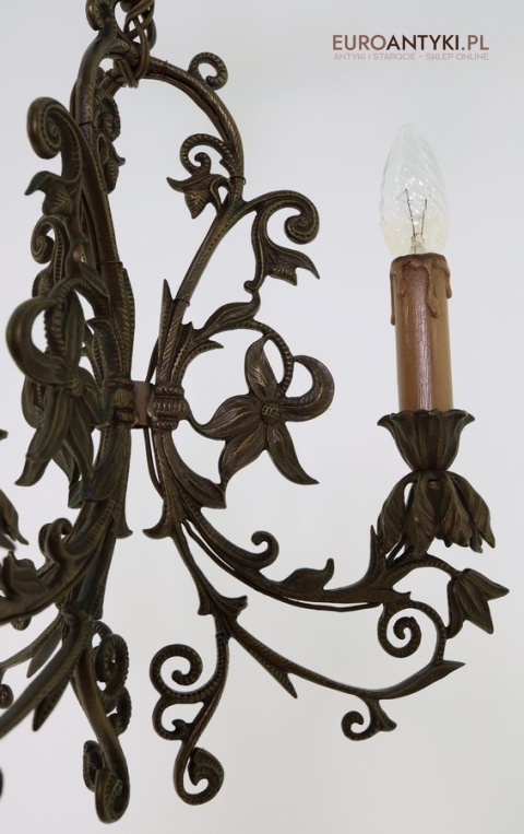 żyrandol vintage styl secesyjny