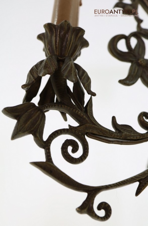 mosiężna lampa vintage