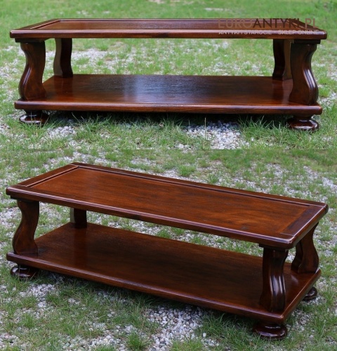 rustykalny masywny stolik kawowy