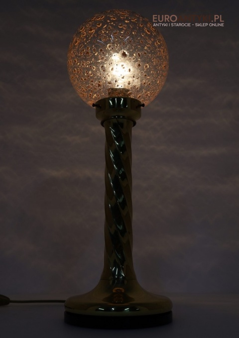 kolumnowa lampa stołowa retro