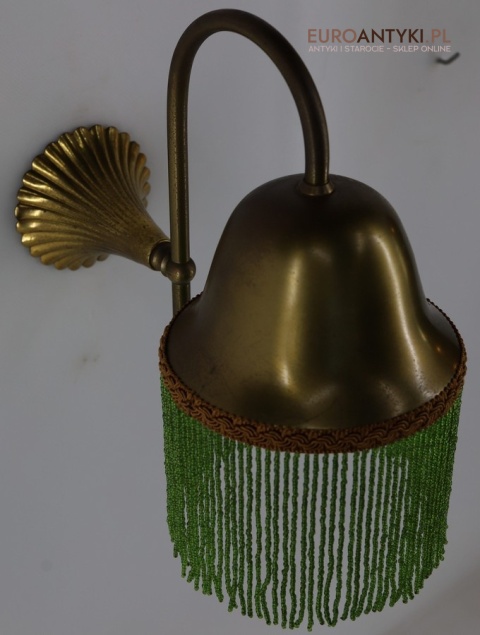 stylowy kinkiet mosiężny z patyną