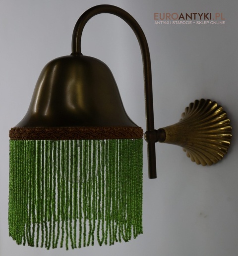 kinkiet ścienny z epoki z kompletem koralików