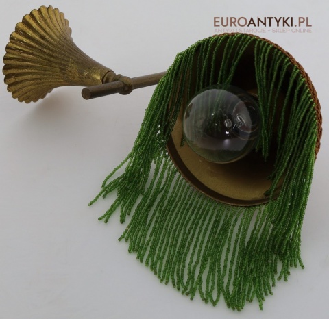 lampa kinkietowa antyczna z frędzlami