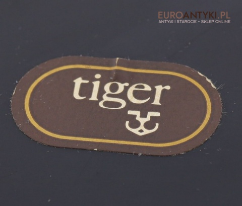 Duże krągłe lustro w kremowej ramie – średnica 38 cm