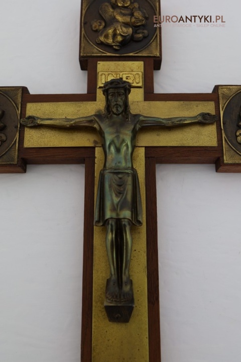 krzyż ścienny vintage retro