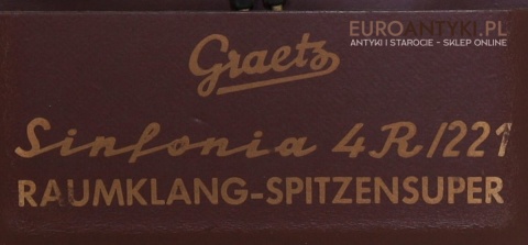 Radio lampowe Graetz Sinfonia 4R/221 Raumklang-Spitzensuper
