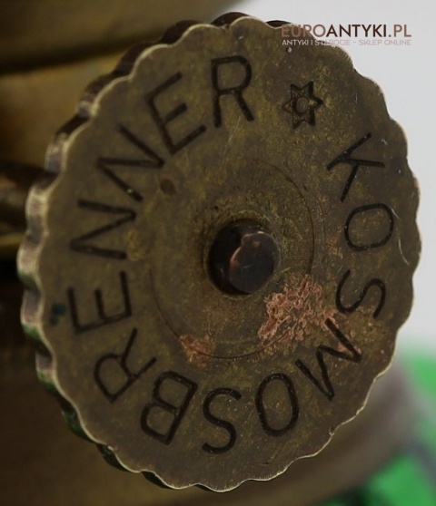 Lampa naftowa z początku XX wieku kosmos brenner – dekoracyjna i użytkowa