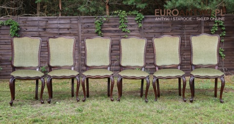 komplet krzeseł ludwikowskich styl rococo
